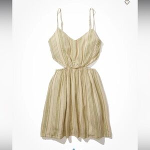 NWT American eagle striped cut out beach dress